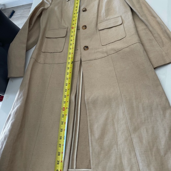 Marni Women Tan Cotton Long Jacket - Picture 4 of 16